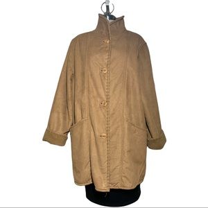 Penmanship Suede Fur Mid Long Winter Coat